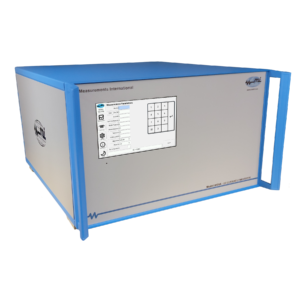 Measurements International Model 6020A Automated Resistance Bridge with front panel display and multi-channel connections.